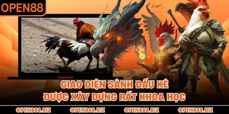 Giao diện sảnh đấu kê được xây dựng rất khoa học