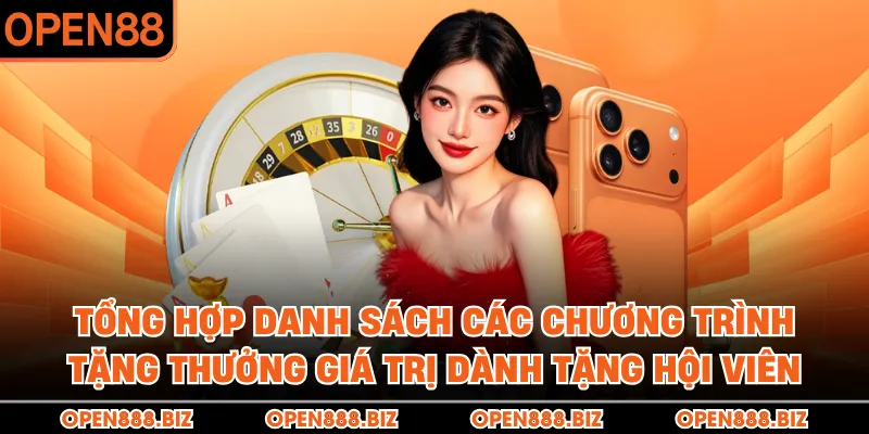 Tổng hợp danh sách các chương trình tặng thưởng giá trị dành tặng hội viên