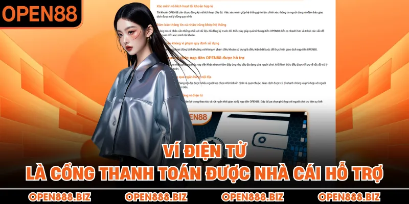 Ví điện tử là cổng thanh toán được nhà cái hỗ trợ